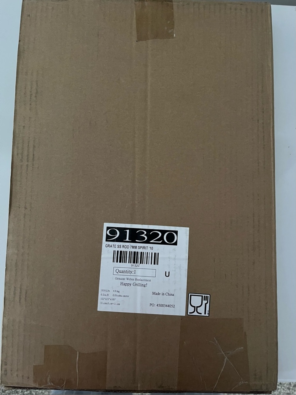Weber Grate SS Rod 7mm for a Spirit 310 - Stainless Steel Grill Grate